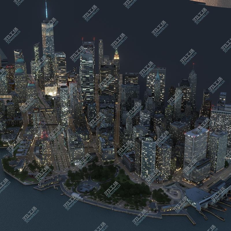 images/goods_img/20210113/3D Manhattan Lower Part1 2 3 Night  Low Poly/1.jpg